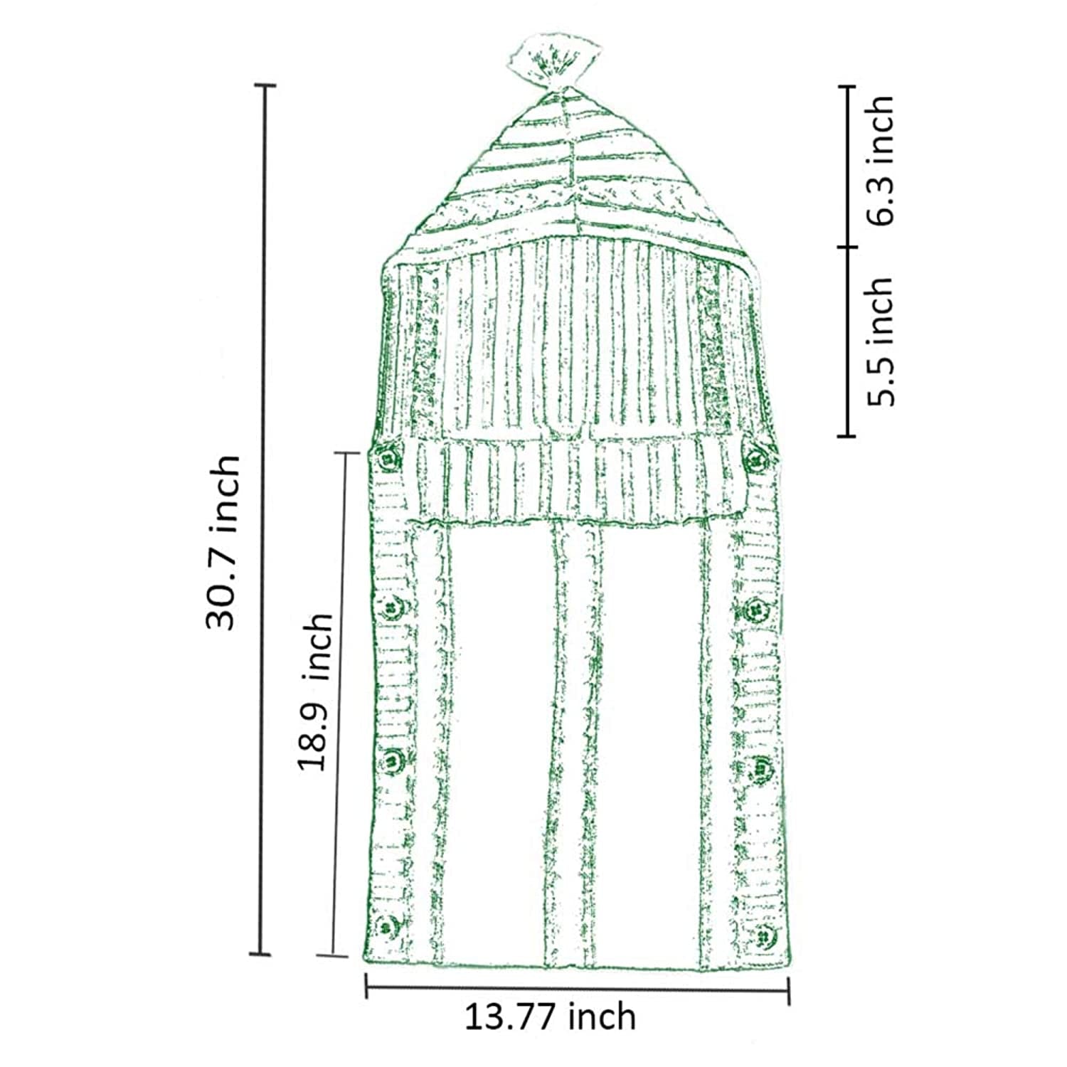 Cozy Light Pink Newborn Baby Wrap Swaddle Blanket - Knit Sleeping Bag & Stroller Wrap (0-6 Months)