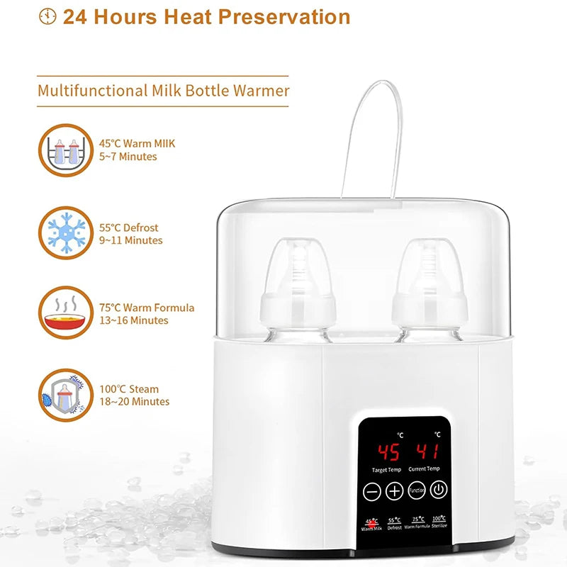 Revolutionary Multi-Function Baby Bottle Warmer and Sterilizer with Precise Temperature Control for Effortless Feeding