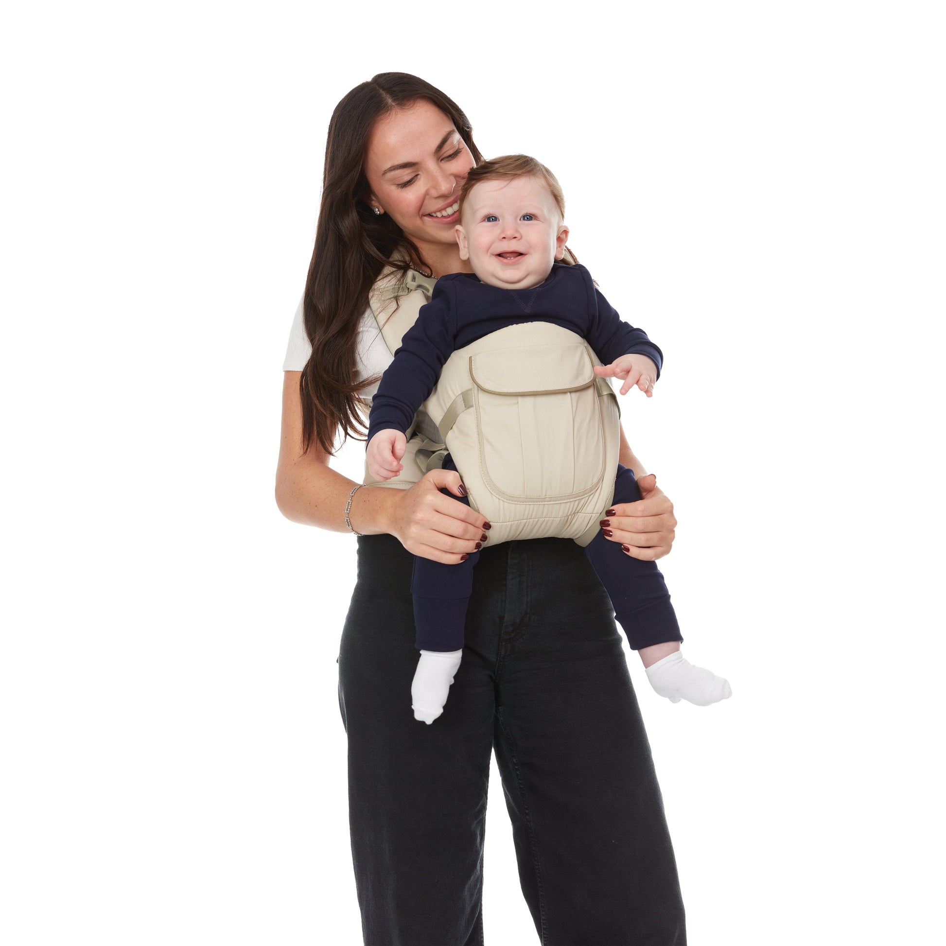 Monbebe 5-in-1 Natural Baby Carrier - Versatile & Comfortable for Infants, Unisex Design