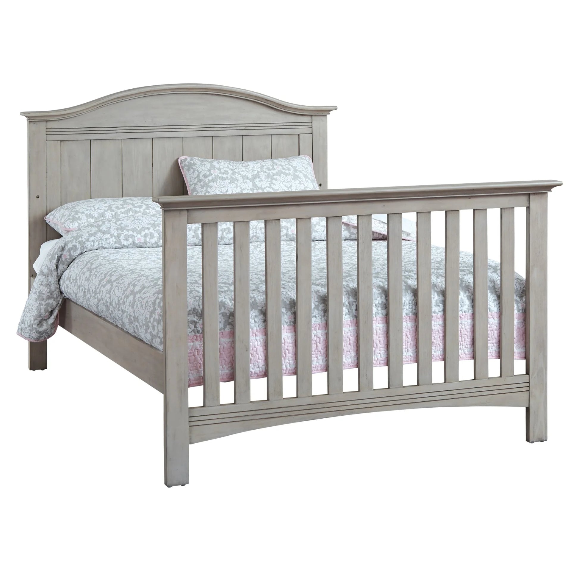 Soho Baby 4-in-1 Convertible Crib- Timeless Finish Stone wash Finish. Grows with Your Little One