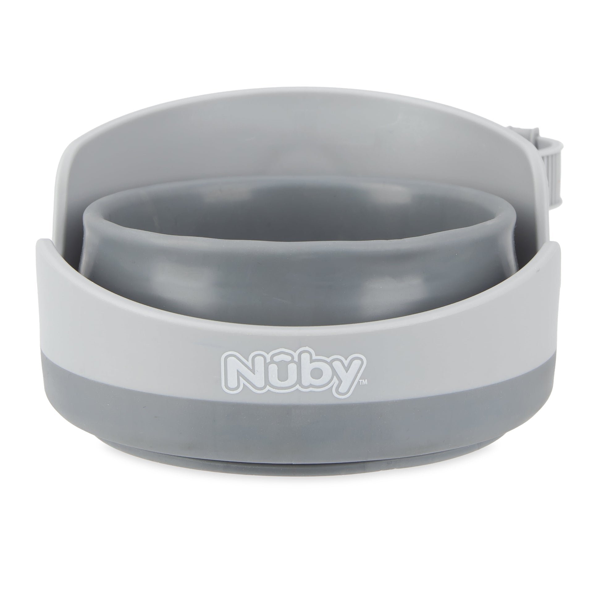 Nuby Gray Collapsible Stroller Bottle and Cup Holder - Ultimate Convenience for On-the-Go Parents
