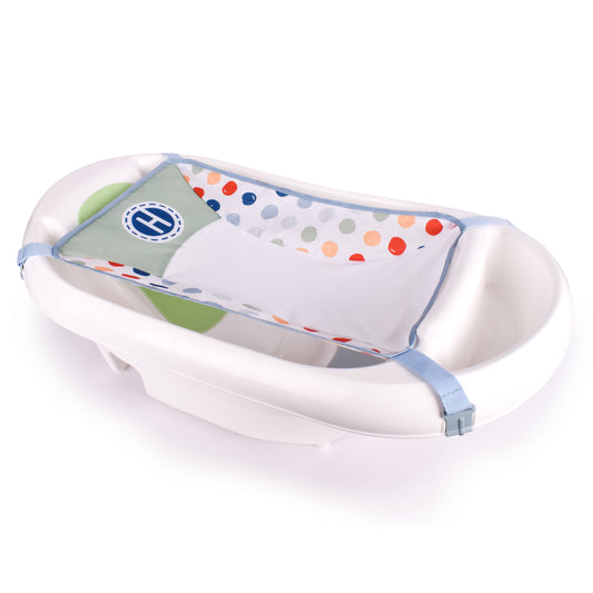 Hopscotch Lane 3-in-1 Rigid Baby Bathtub with Sling - Perfect for Newborns to Toddlers, Unisex, Ages 0+ Months