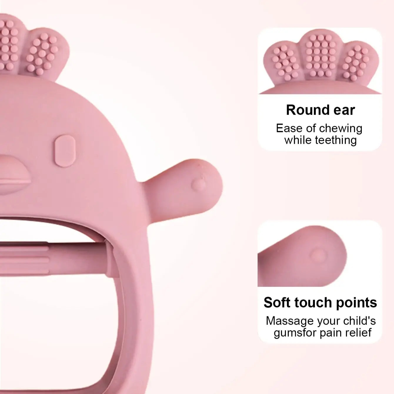 Revolutionary Baby Teether Gloves - BPA Free Silicone for Gentle Teething Relief and Dental Care!