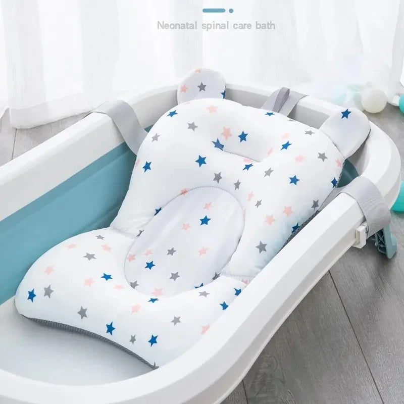 Ultimate Adjustable Baby Bath Support Seat - Safe, Foldable Cushion for Newborns