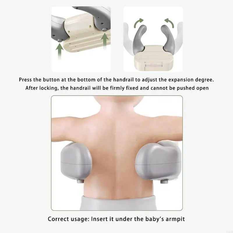 ✨ Adjustable Baby Bath Support – Safe & Comfortable Standing Shower Aid ✨
