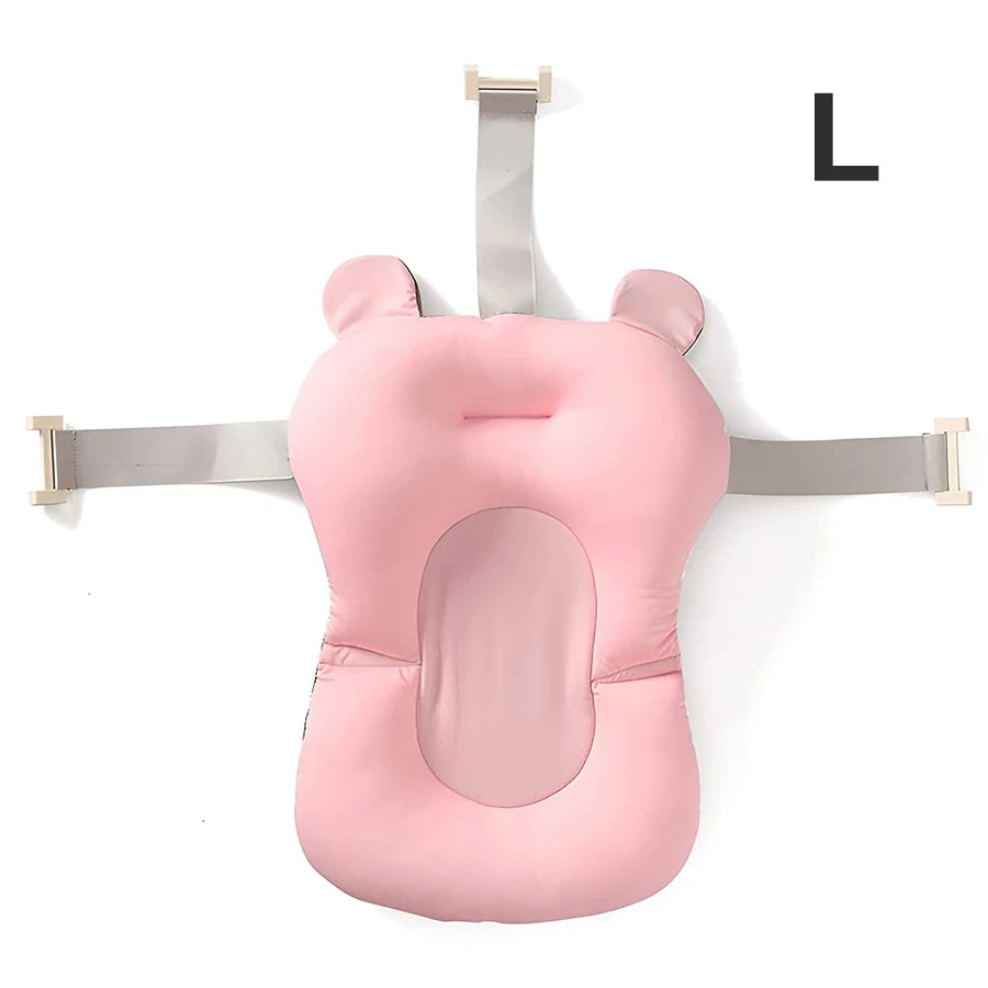 Ultimate Adjustable Baby Bath Support Seat - Safe, Foldable Cushion for Newborns