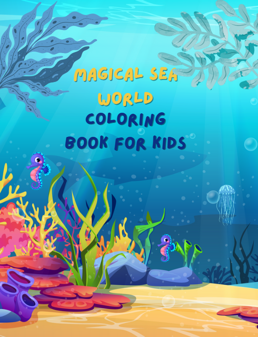 Sea Animals Coloring Book for Kids-Printable PDF