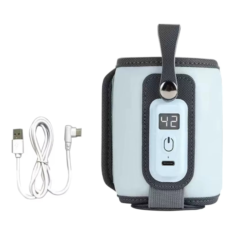 Universal Portable Baby Bottle Warmer - Adjustable Temperature USB Heater for On-the-Go Parent