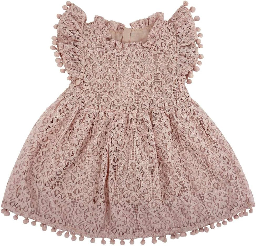 Sweet Baby Girl Tutu Dress Set - Soft Lace, Cute Sleeves & Matching Flower Headband for Birthday or Photoshoot