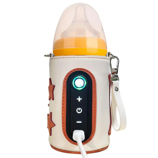 USB Portable Baby Bottle Warmer-Travel-Friendly, Heat Keeper for Formula & Milk/Fits Most Bottles