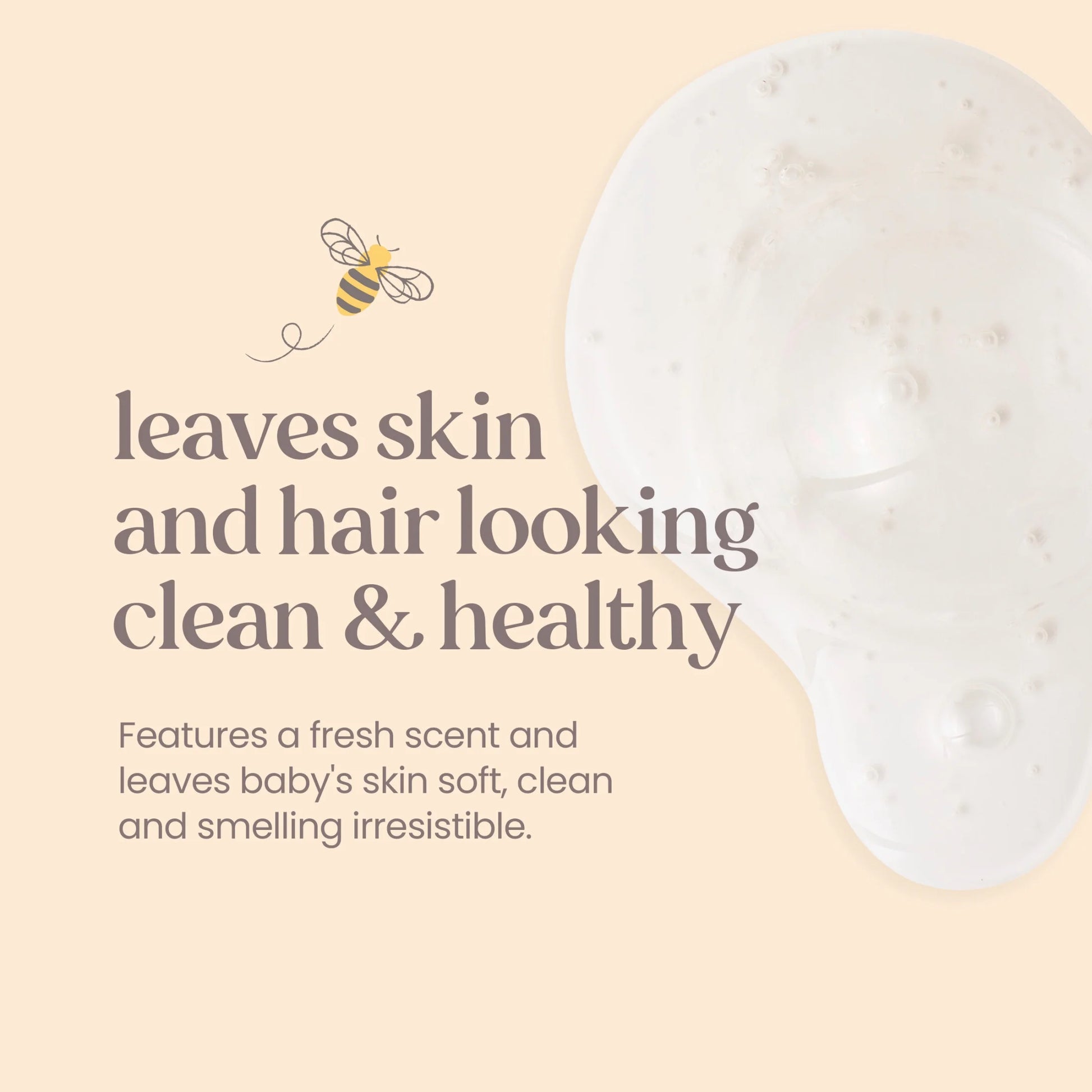 Gentle Burt's Bees Baby Foaming Shampoo & Wash - Fragrance-Free & Tear-Free, 8.4 oz