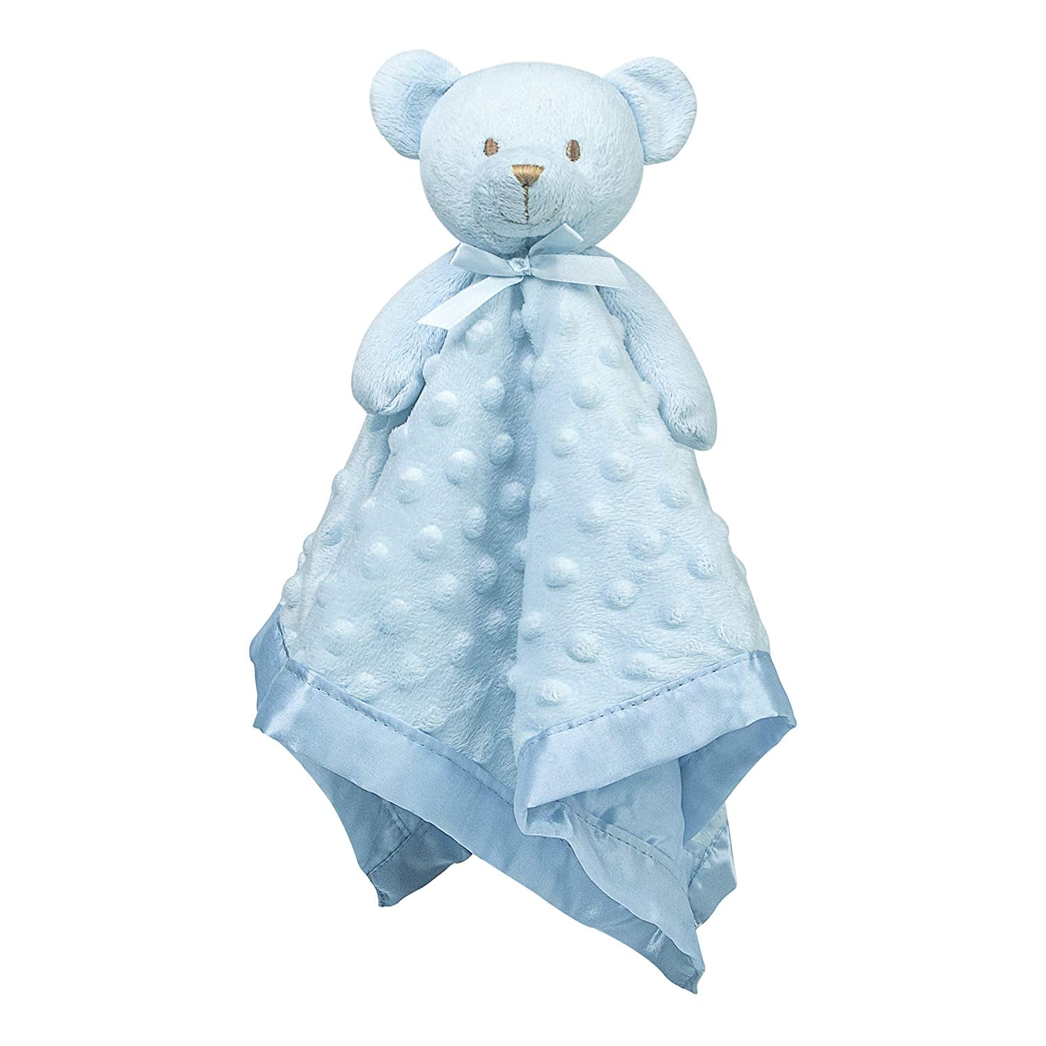 Blue Teddy Bear Lovey -Soft 16" Snuggle Boddy for Newborns & Toddlers