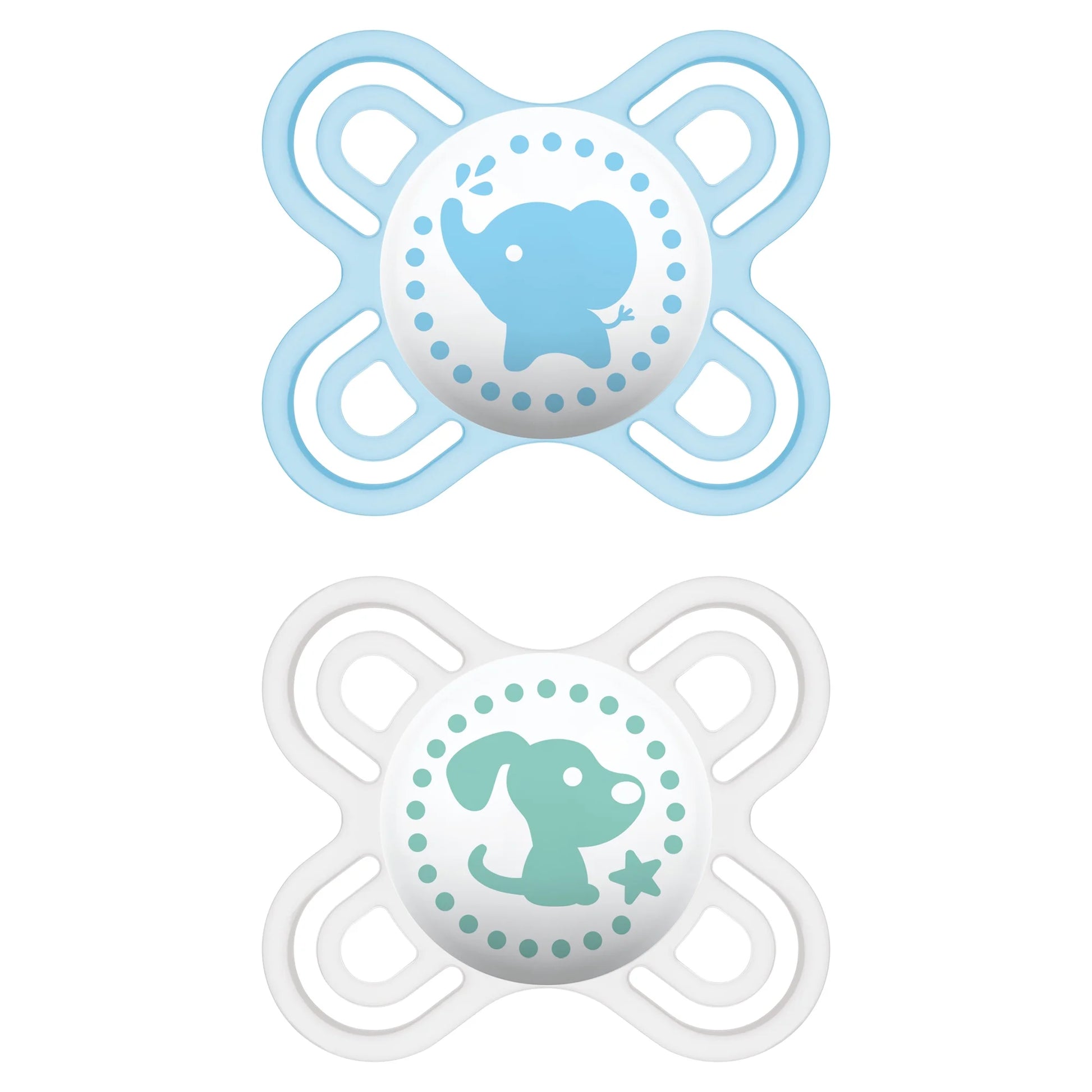 MAM Perfect Start Pacifier for Boys, 0-2 Months - 2 Pack for Happy Babies!