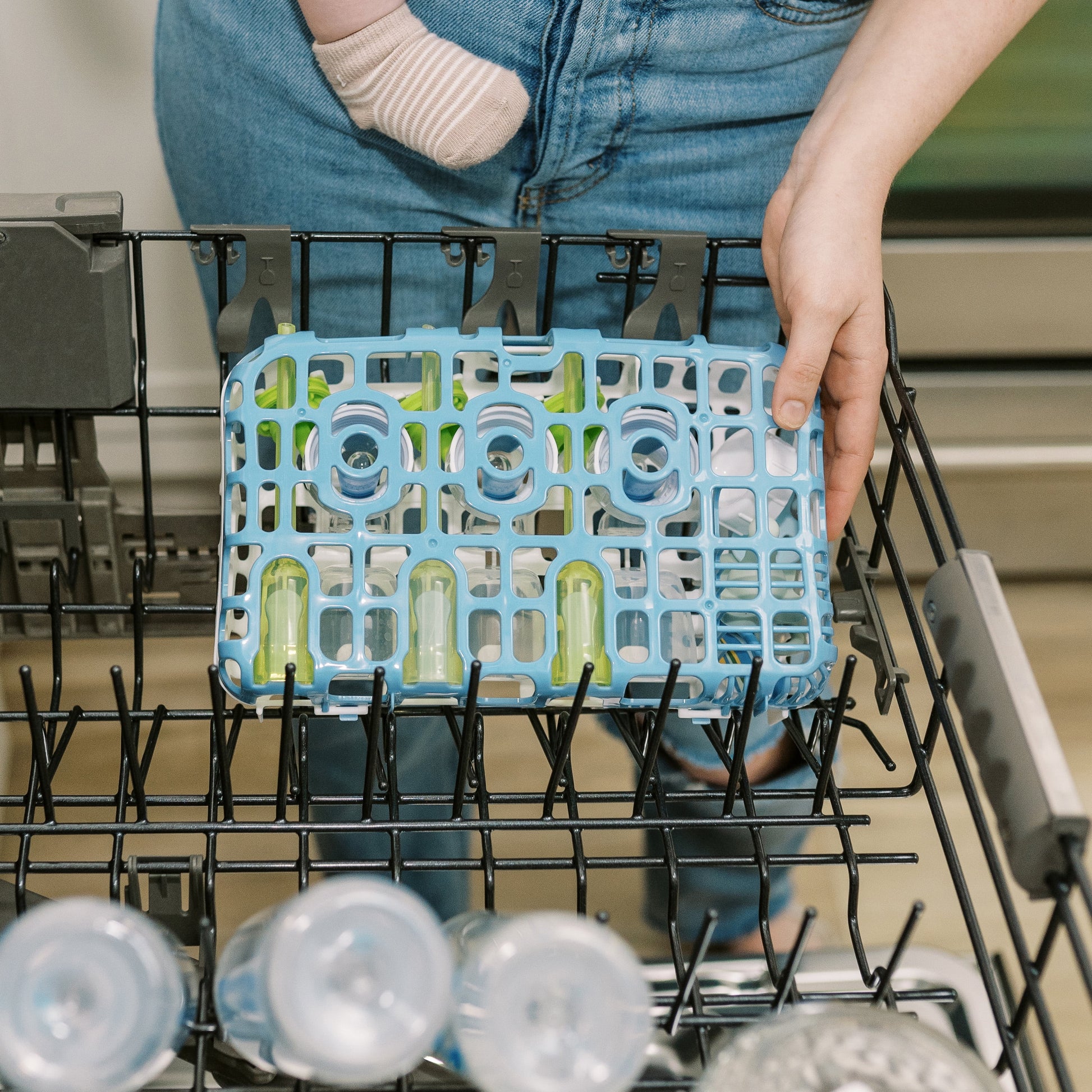 Dr. Brown's Blue Dishwasher Basket for Baby Bottle Parts, Pacifiers & Accessories - 1-Pack