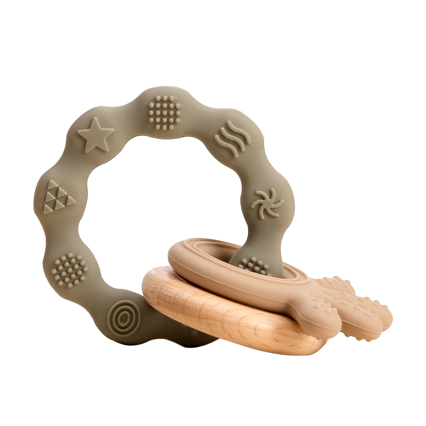 Handmade Crochet Animal Rattle- Soft Wooden Baby Teether Toy (multiple Style)