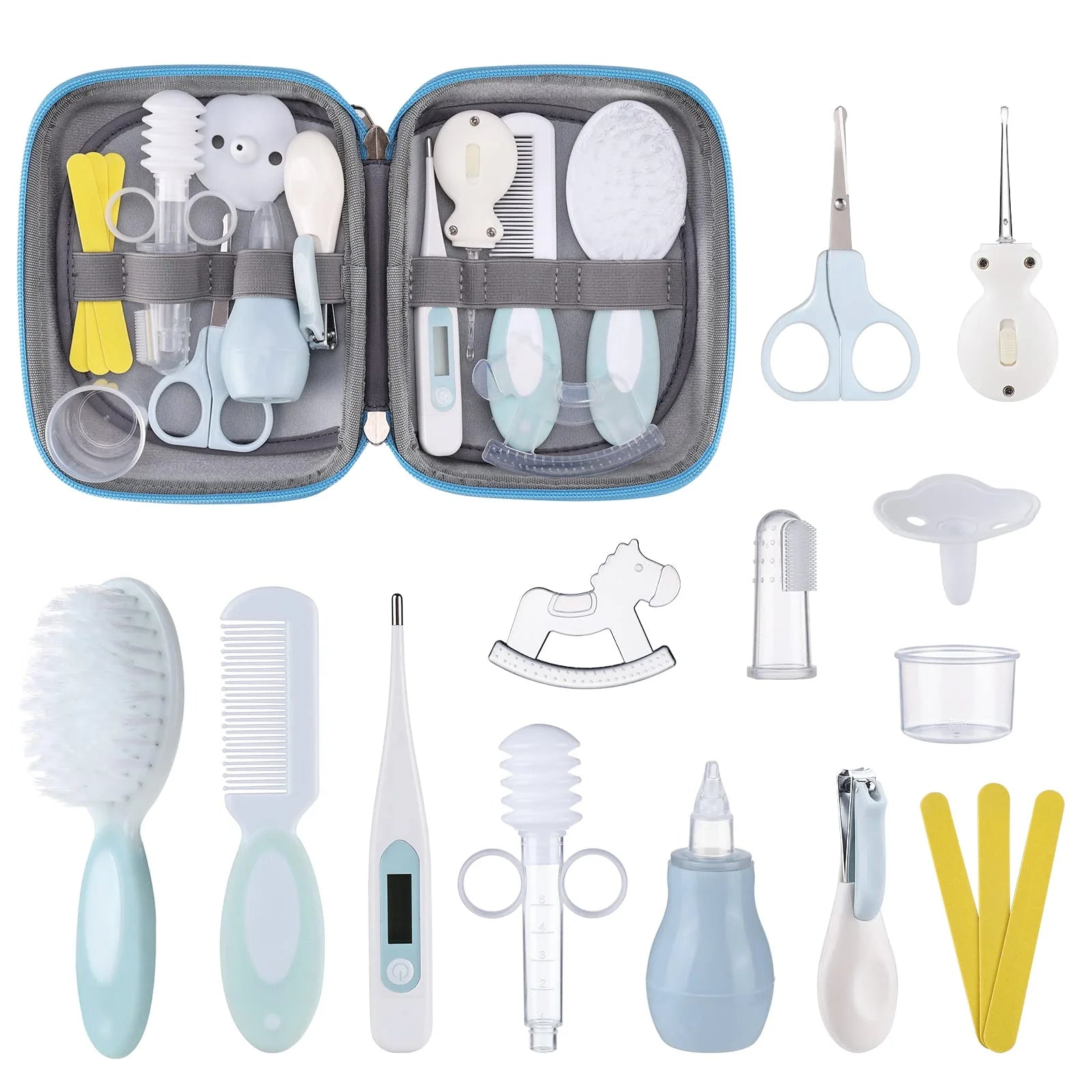 Lictin 15-Piece Baby Grooming & Healthcare Set - Essential Newborn Care kit for Infants & Toddlers