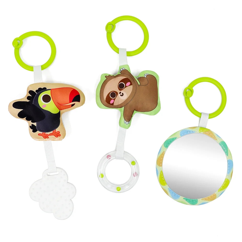 Baby Car Seat Toy for Travel Rear Facing Double Sided Newborn Baby Infant 0-12 Month