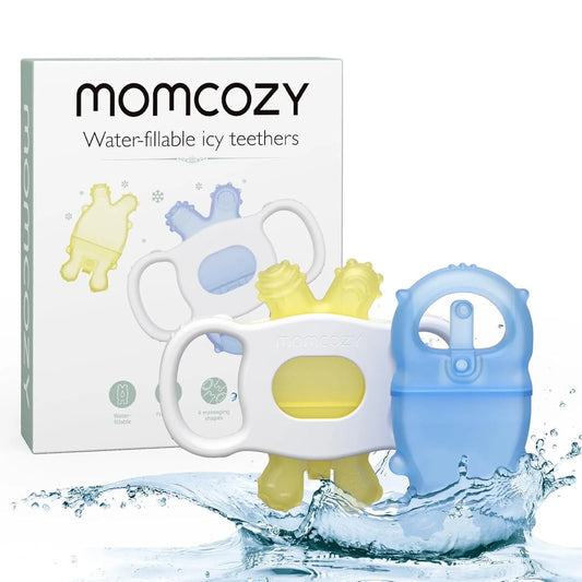 Momcozy 2-Pack Baby Teether Toys - Chill Teether for Soothing Relief