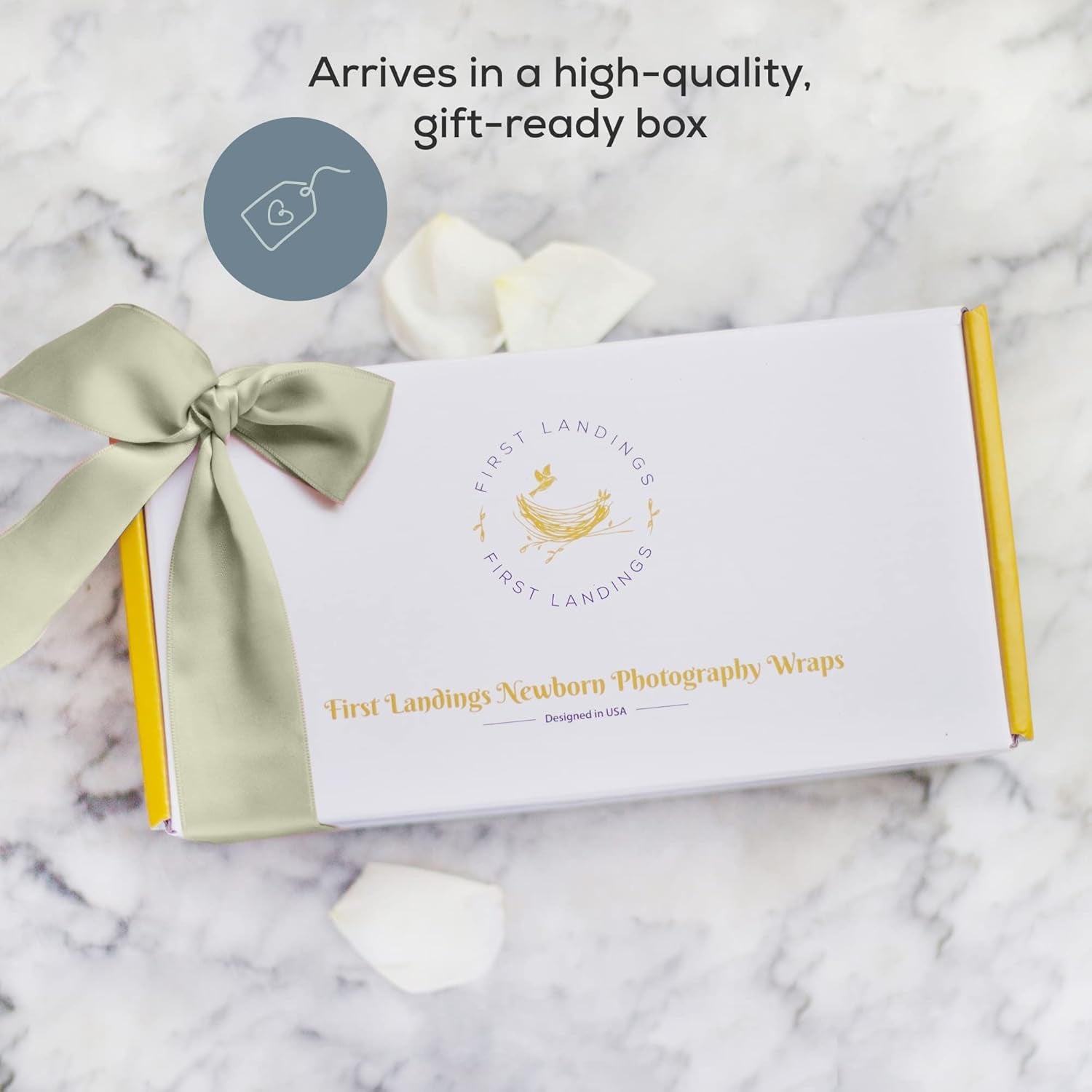 Newborn Photography Wraps - Gender Neutral Baby Essentials - Soft Knit Receiving Blankets - Newborn Photo Props - Green, 16" X 64" (3-Pack)