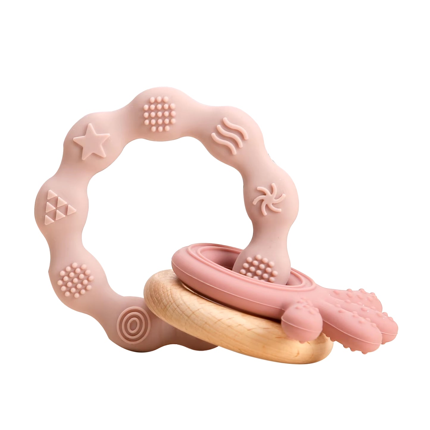 Handmade Crochet Animal Rattle- Soft Wooden Baby Teether Toy (multiple Style)