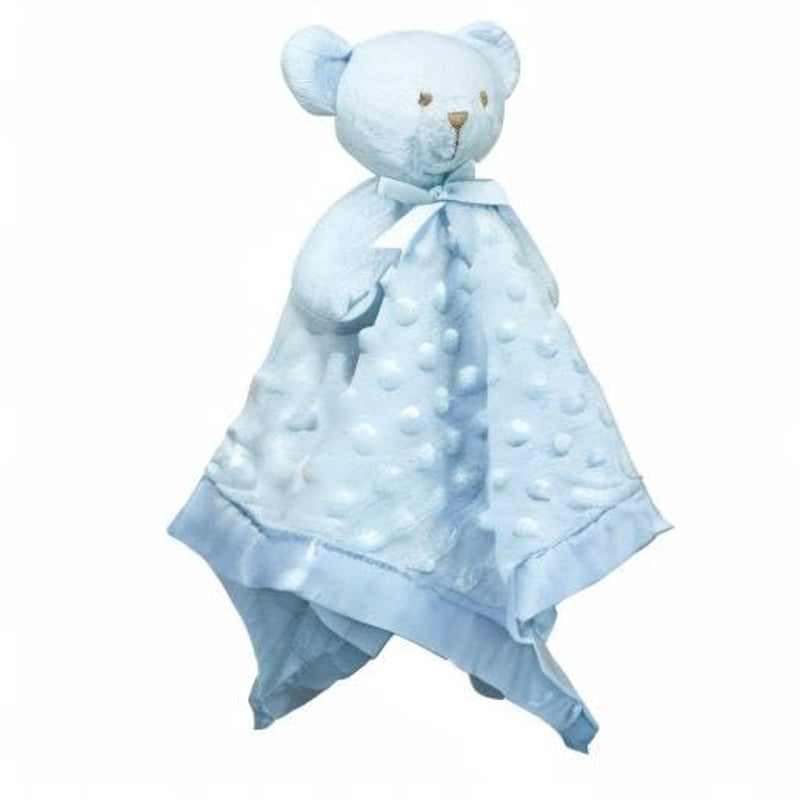 Blue Teddy Bear Lovey -Soft 16" Snuggle Boddy for Newborns & Toddlers