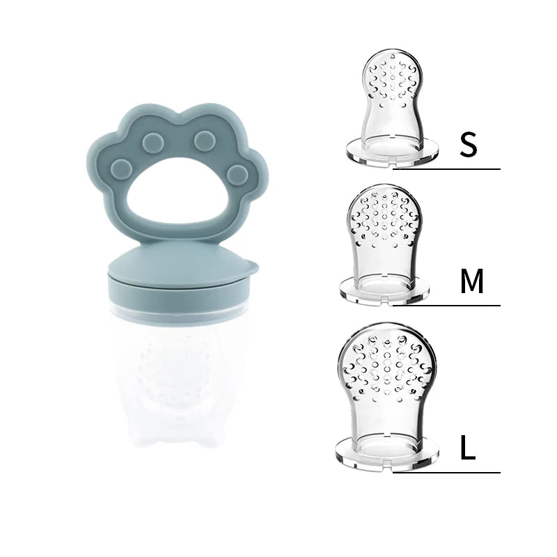 Silicone Fruit Feeder & Teething Toy-Safe, Soft & Easy to Hold