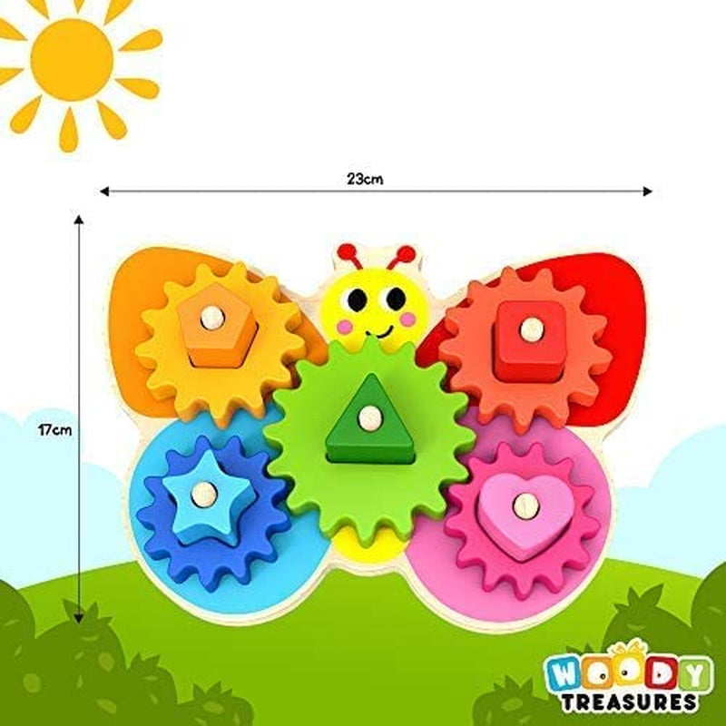 Wooden Toys - Montessori Toys for 2 Year Old Girls and Boys - Toddler Puzzles