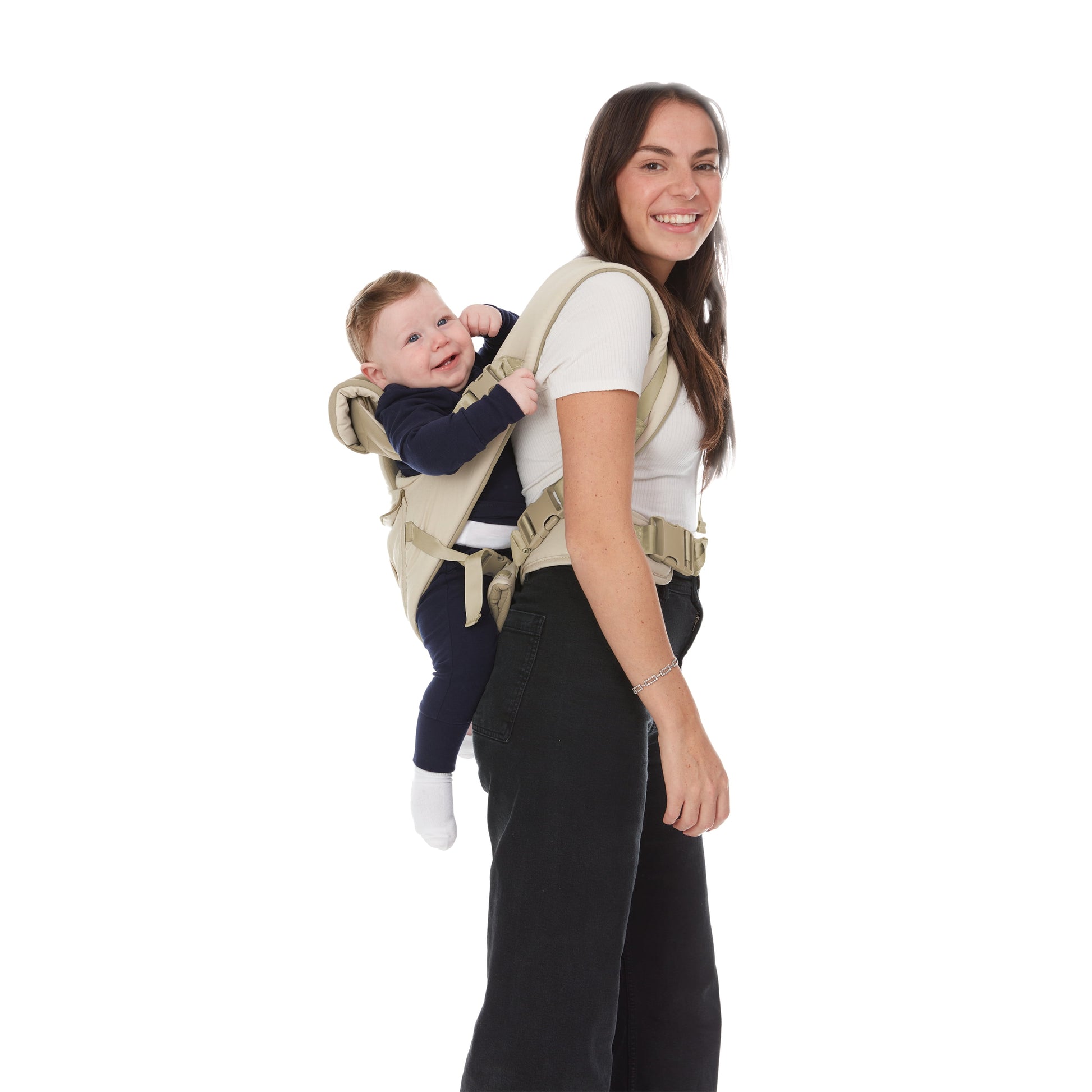 Monbebe 5-in-1 Natural Baby Carrier - Versatile & Comfortable for Infants, Unisex Design