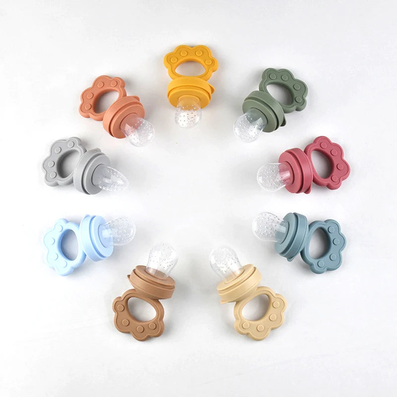 Silicone Fruit Feeder & Teething Toy-Safe, Soft & Easy to Hold