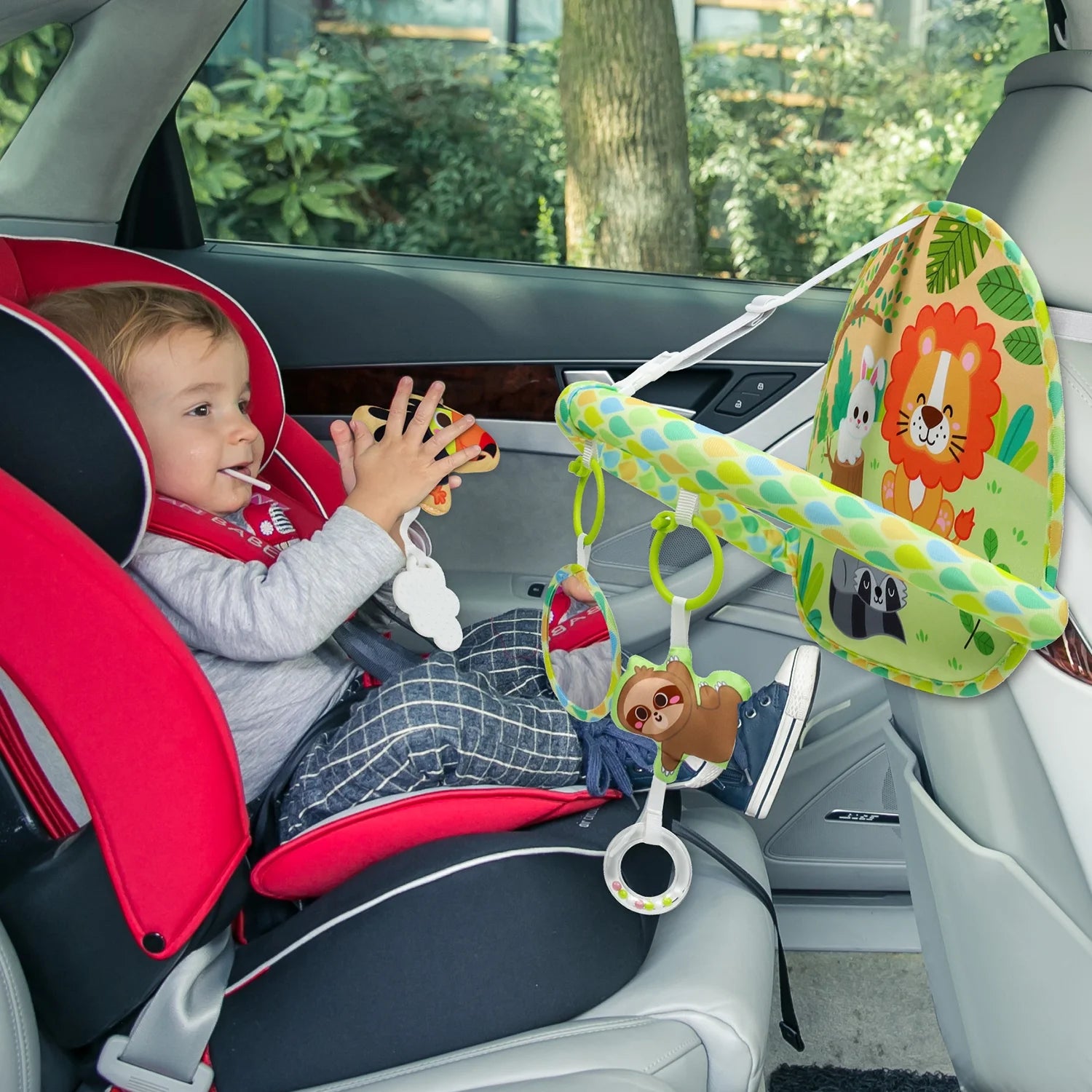 Baby Car Seat Toy for Travel Rear Facing Double Sided Newborn Baby Infant 0-12 Month