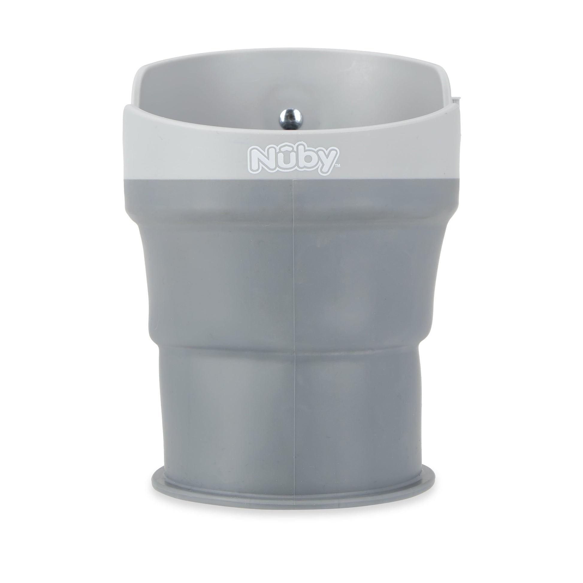 Nuby Gray Collapsible Stroller Bottle and Cup Holder - Ultimate Convenience for On-the-Go Parents