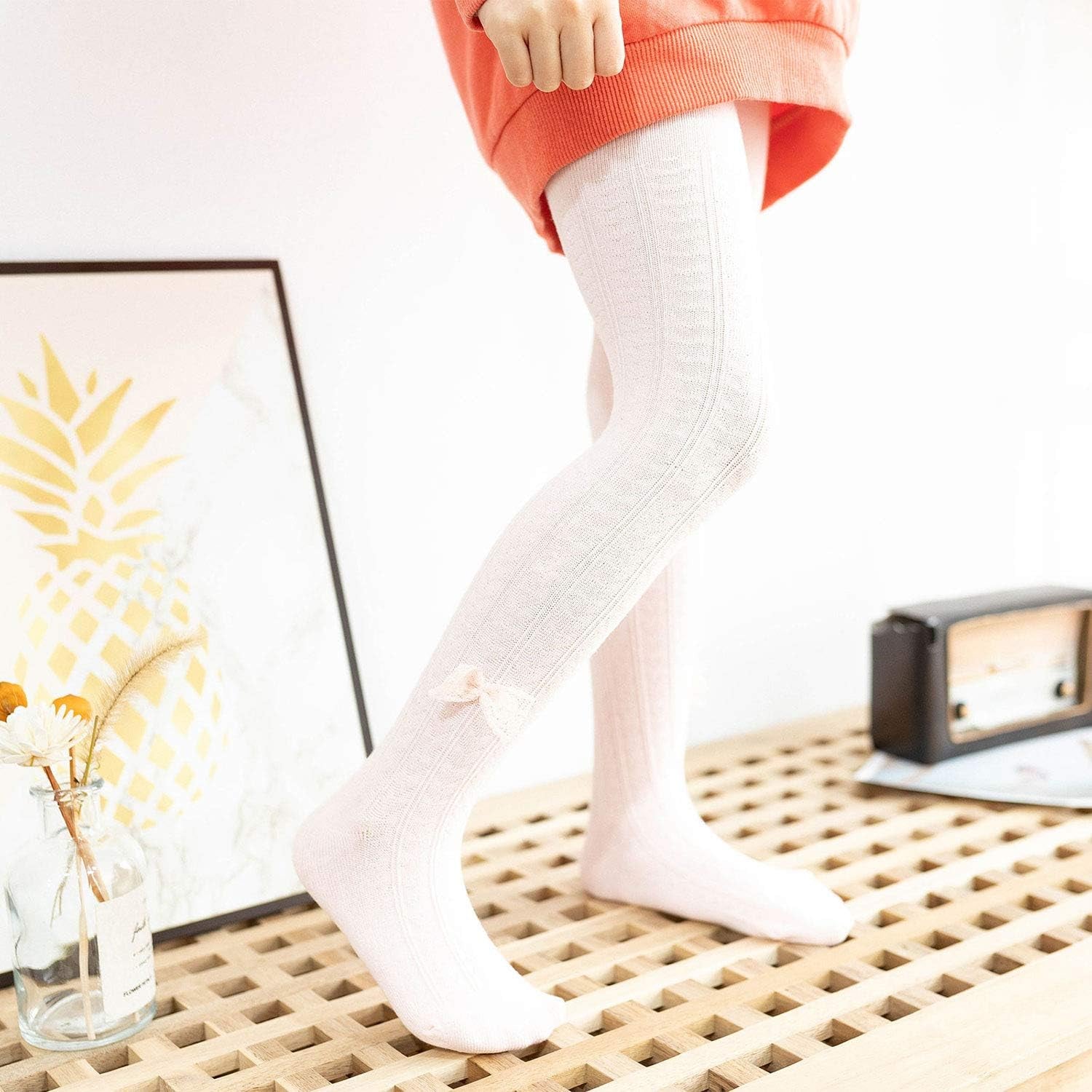 Cozy Knit Tights for Baby Girls - Soft, Seamless & Warm For All Season