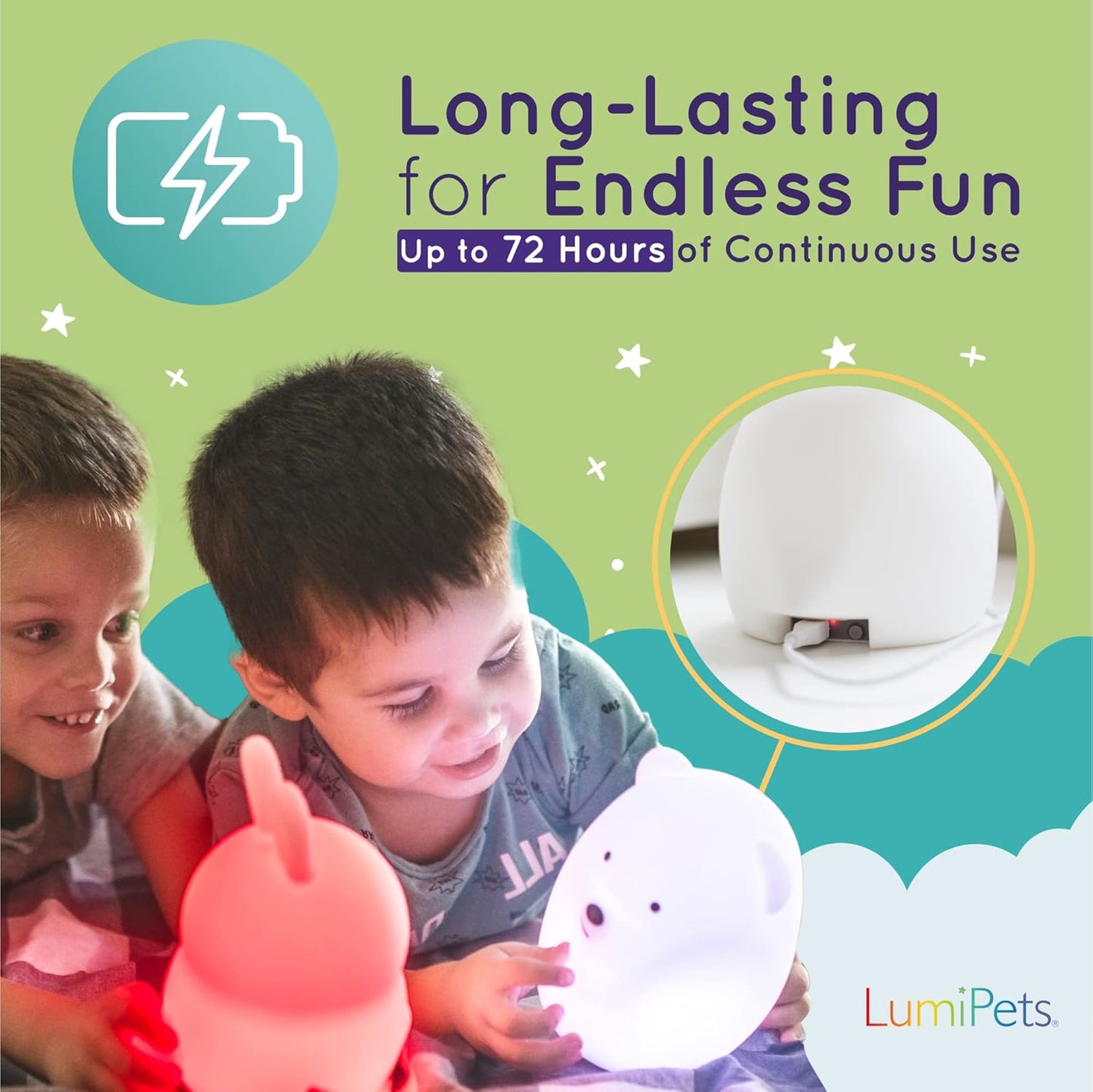 Remote Control Silicone Night Light for Children - Cat Design with 9 Soft Color Options & Sleep Timer - Rechargeable, Battery-Operated Lamp for Bedrooms and Nurseries
