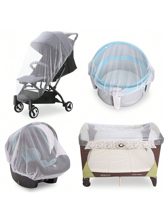 Portable & Durable Baby Mosquito Net – Fits Strollers, Bassinets, Cribs & Travel Cots, Lightweight Insect Protection for Infants