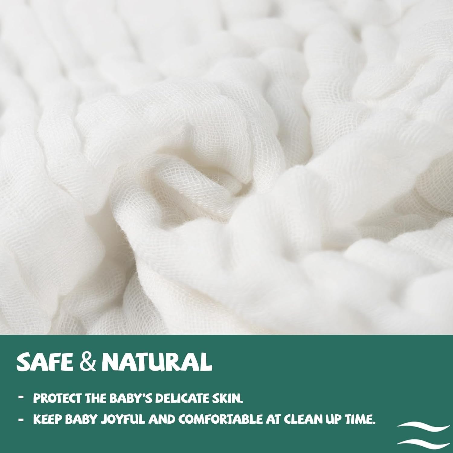 Ultra-Soft Baby Muslin Washcloths - 6-Layer Absorbent Face Towels for Delicate Skin - Perfect Newborn Wipes for Baby Registry & Showers