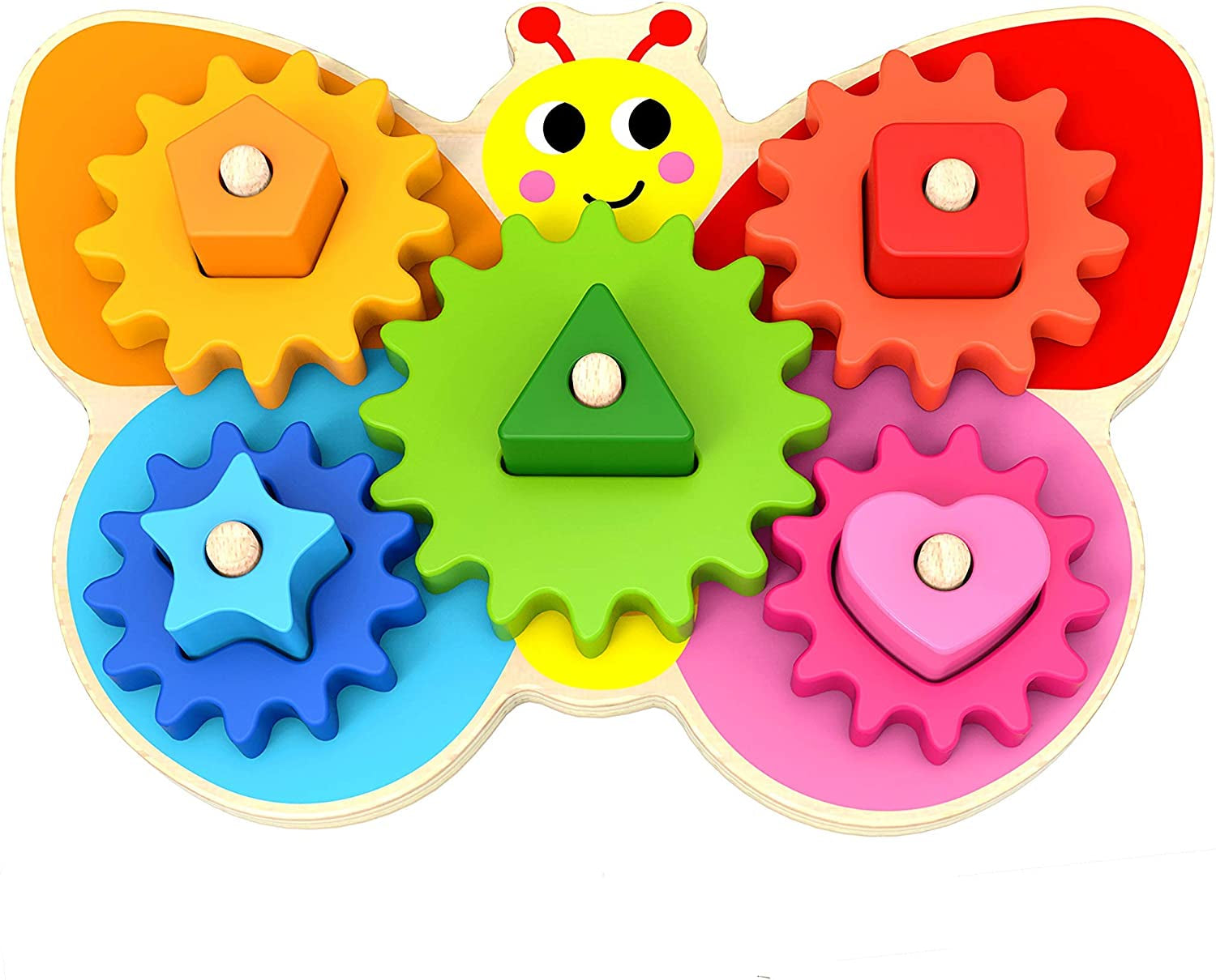 Wooden Toys - Montessori Toys for 2 Year Old Girls and Boys - Toddler Puzzles