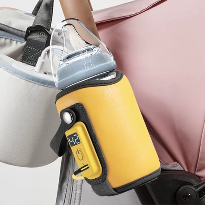 Universal Portable Baby Bottle Warmer - Adjustable Temperature USB Heater for On-the-Go Parent