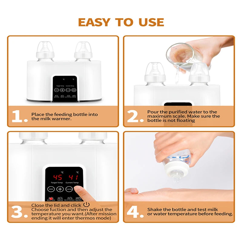 Revolutionary Multi-Function Baby Bottle Warmer and Sterilizer with Precise Temperature Control for Effortless Feeding