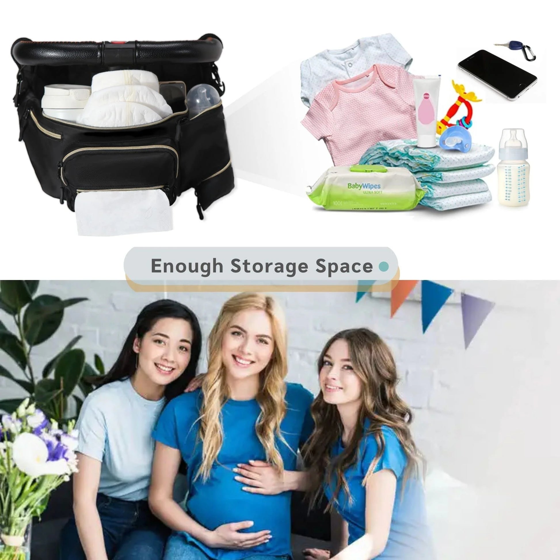Stylish and Versatile Mini Diaper Bag Purse: The Ultimate Fanny Pack for Moms on the Go with Portable Changing Pad