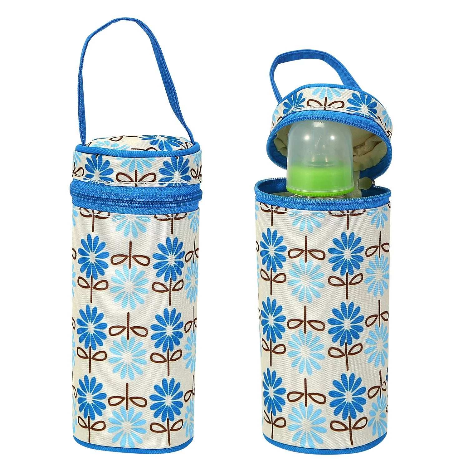 Imountek 5-Piece Waterproof Baby Diaper Bag Backpack with Changing Pad - Stylish Multi-Function Travel Tote in Blue