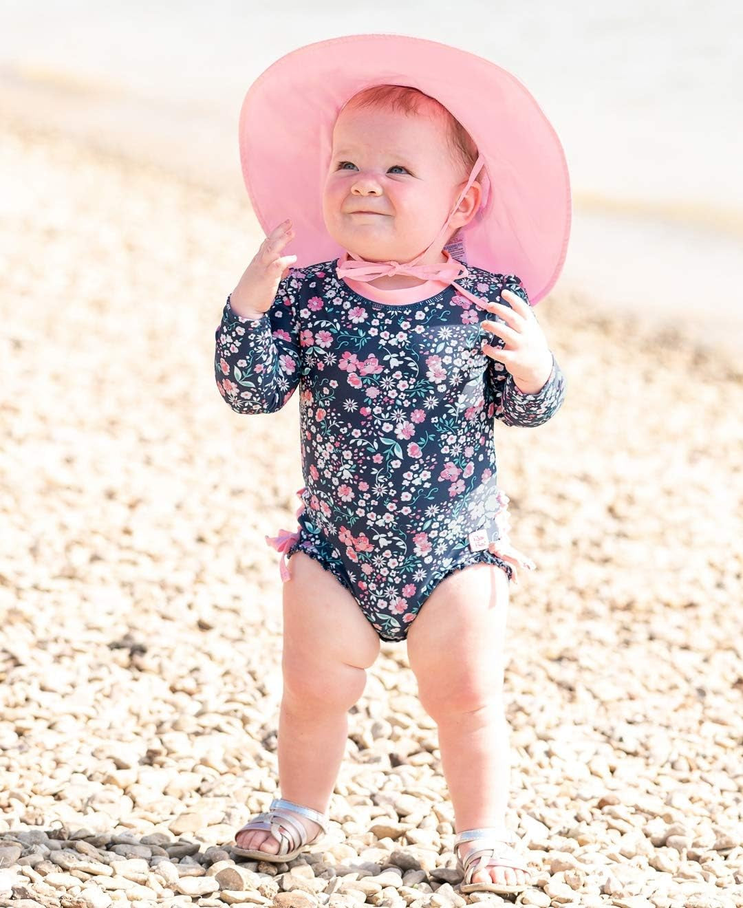 ® Baby/Toddler Girls Baby/Toddler Sun Hat with UPF 50+ Sun Protection and Floppy Wide Brim