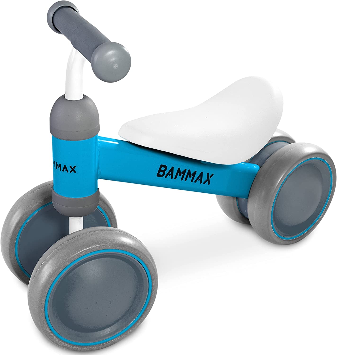 Balance Bike for Toddlers Aged 9-24 Months, Four-Wheeled No-Pedal Bicycle, Ideal First Birthday Gift for Boys and Girls