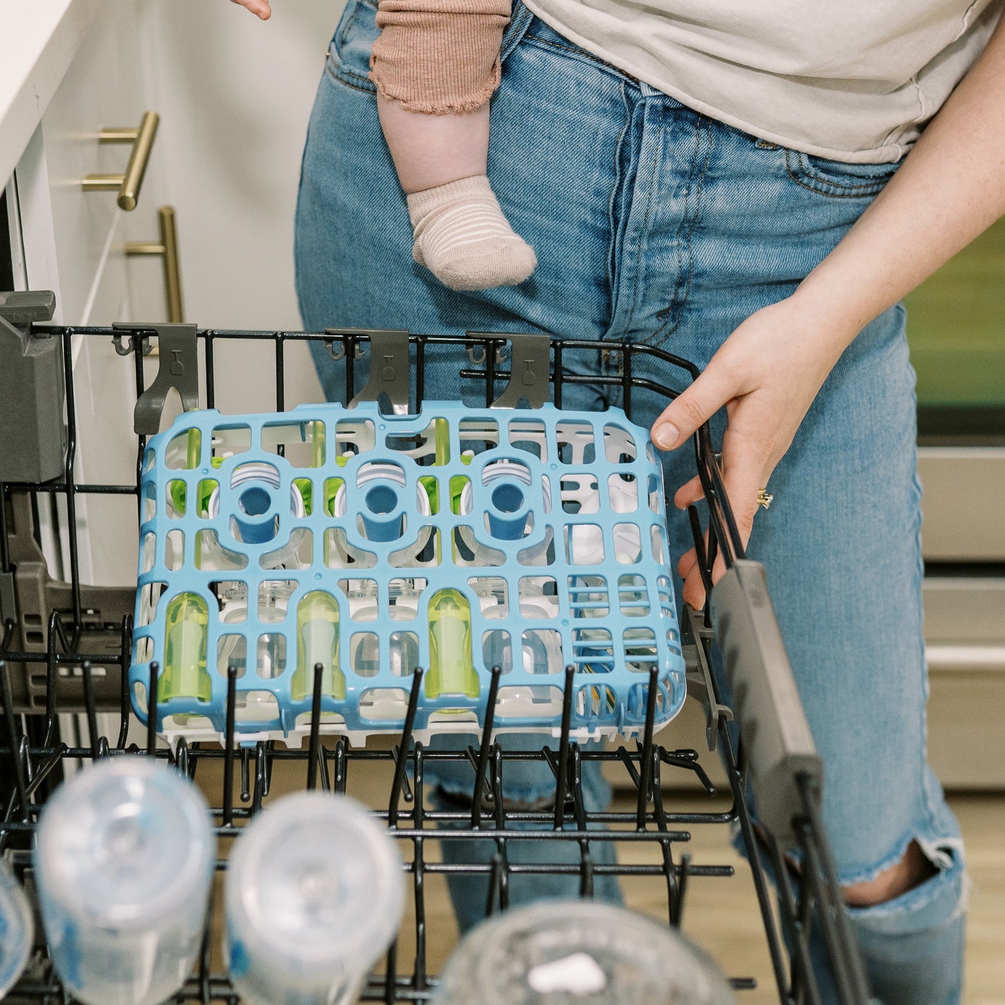 Dr. Brown's Blue Dishwasher Basket for Baby Bottle Parts, Pacifiers & Accessories - 1-Pack
