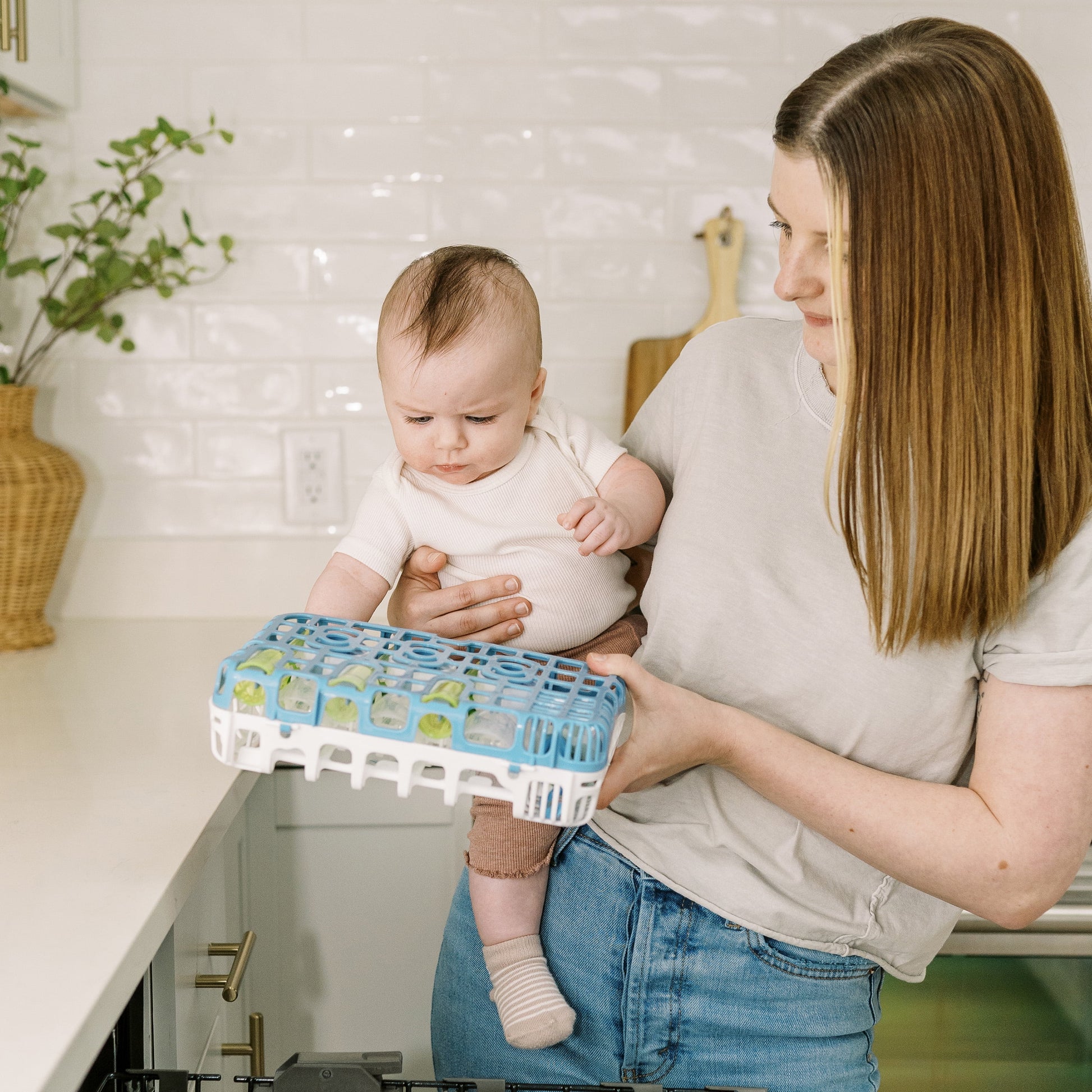Dr. Brown's Blue Dishwasher Basket for Baby Bottle Parts, Pacifiers & Accessories - 1-Pack