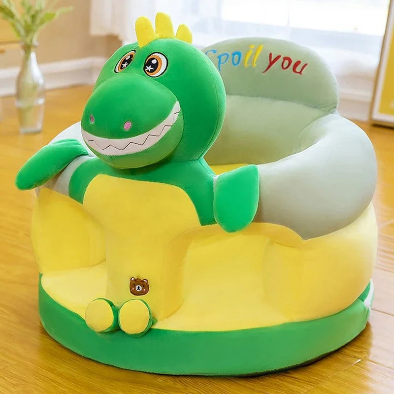 Baby's First cute Sofa-Soft Plush Support Seat for Sitting & Feeding