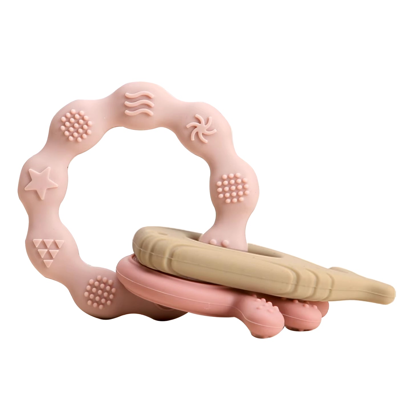Handmade Crochet Animal Rattle- Soft Wooden Baby Teether Toy (multiple Style)