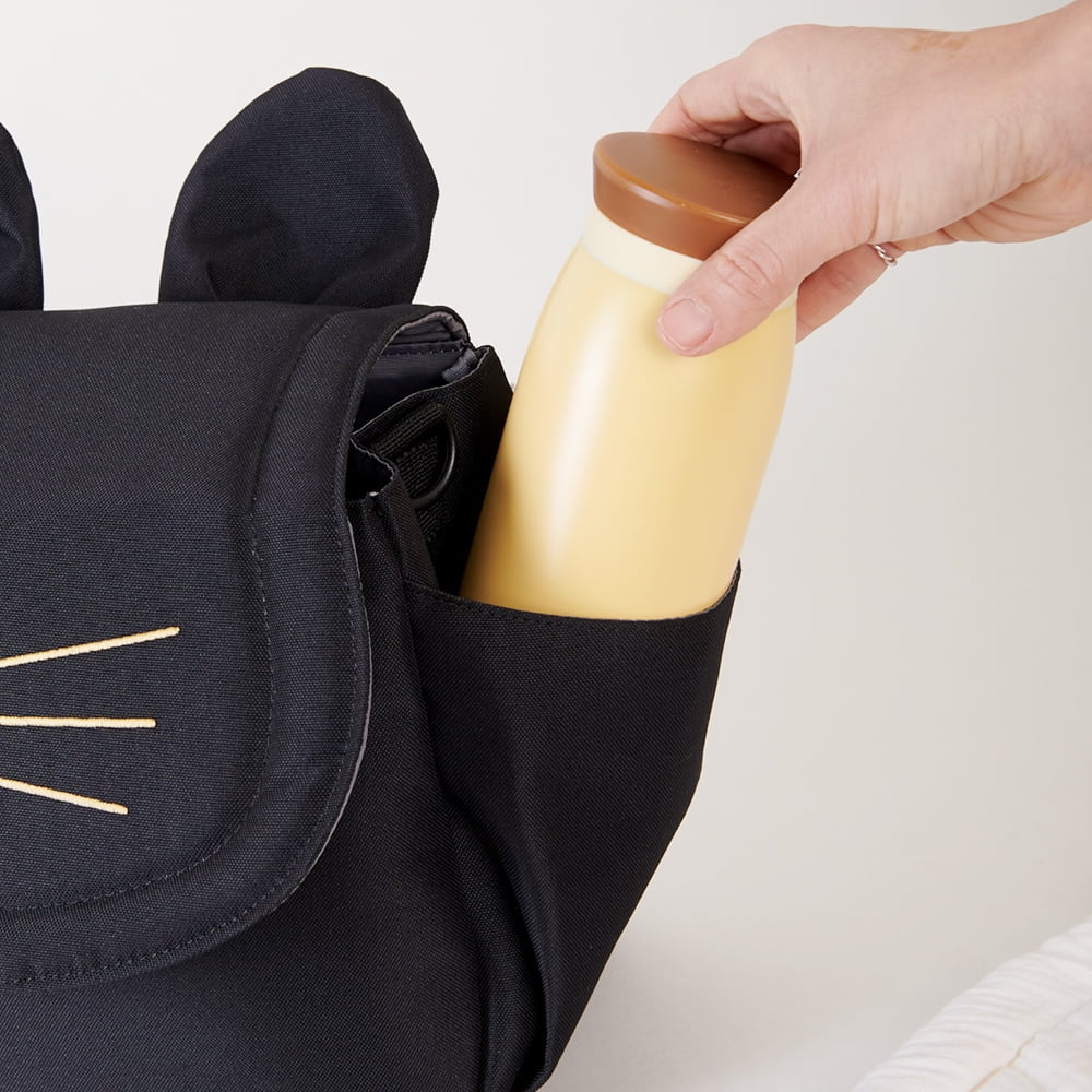 Sunveno Large Capacity Cat Stroller Organizer & Diaper Bag - Universal Travel Bag in Stylish Black