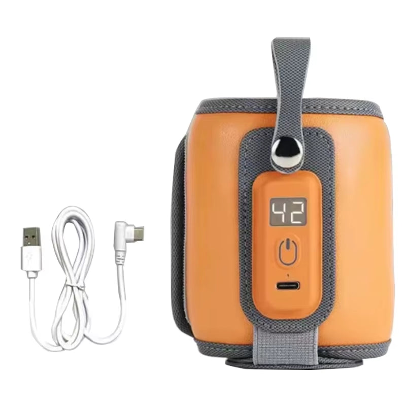 Universal Portable Baby Bottle Warmer - Adjustable Temperature USB Heater for On-the-Go Parent