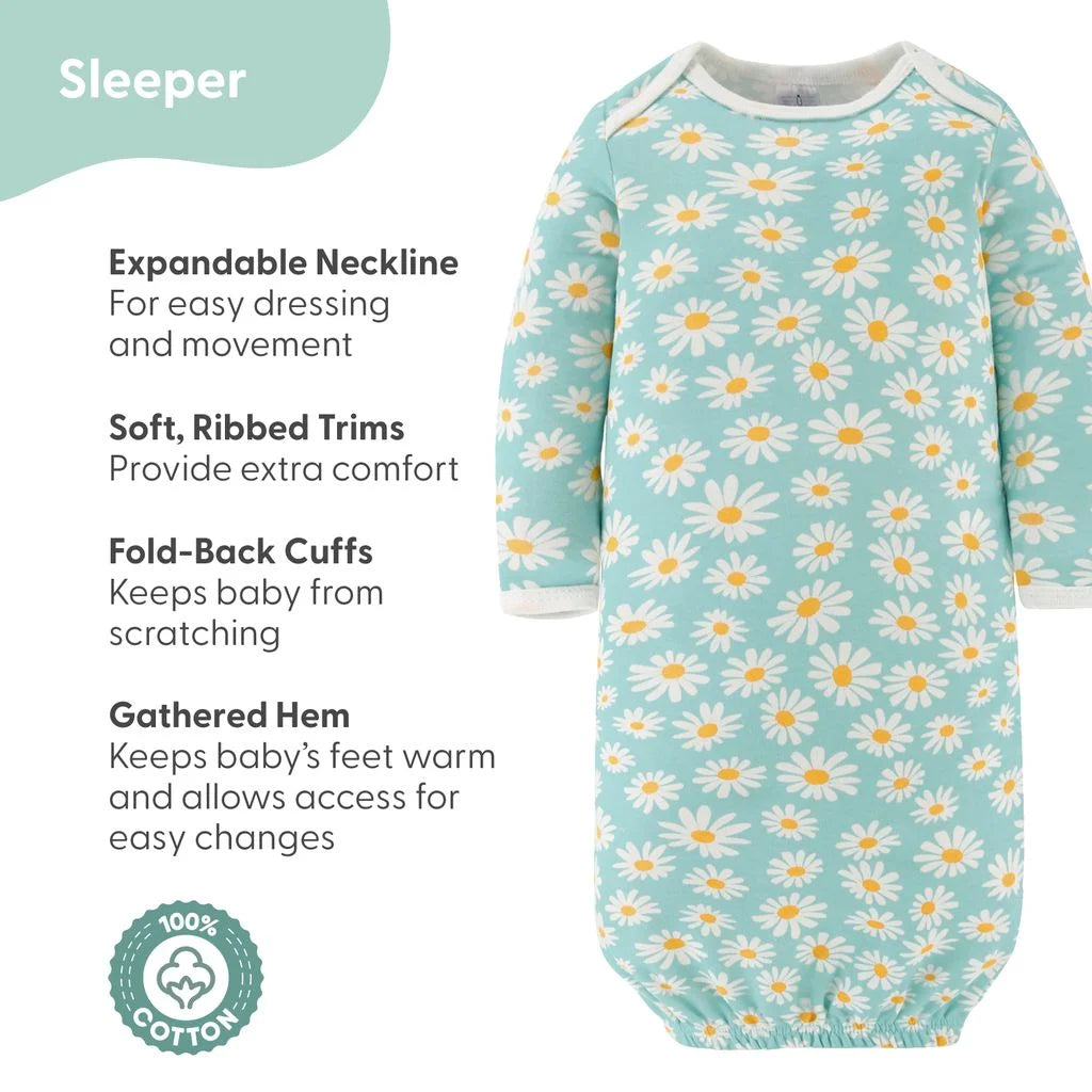 16-Piece Baby Girl Layette Set Floral Newborn Essentials for 0-3 Months
