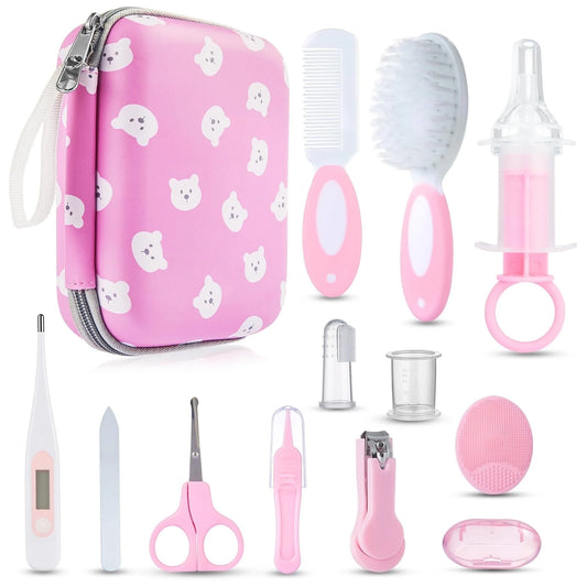 Lictin 13-in-1 Baby Grooming Kit - Portable Newborn Health Care Set 